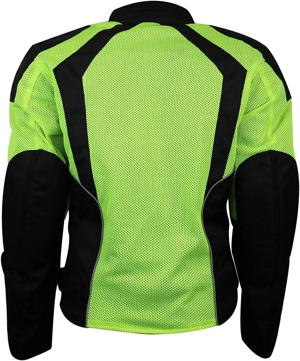 Vance Advance Womens All Weather Season CE Armor Mesh Motorcycle Biker Riding Jacket