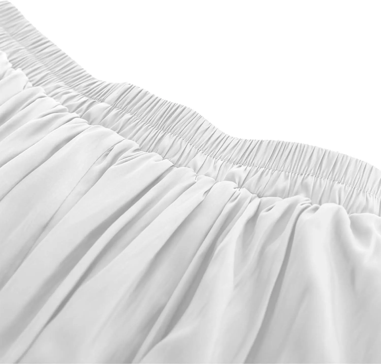 Vintage Ankle-Length Skirts for Women Pleated Tiered Long Skirts High Waisted Asymmetrical Ruffle A Line Maxi Skirt