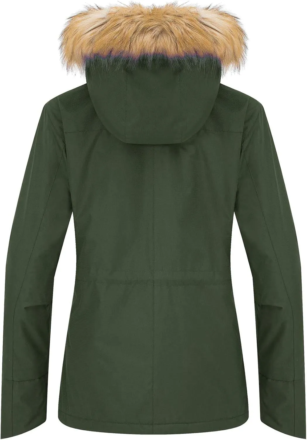 wantdo Women's Waterproof Ski Jacket Hooded Winter Snow Coat Mountain Snowboarding Jackets Insulated Fleece Parka