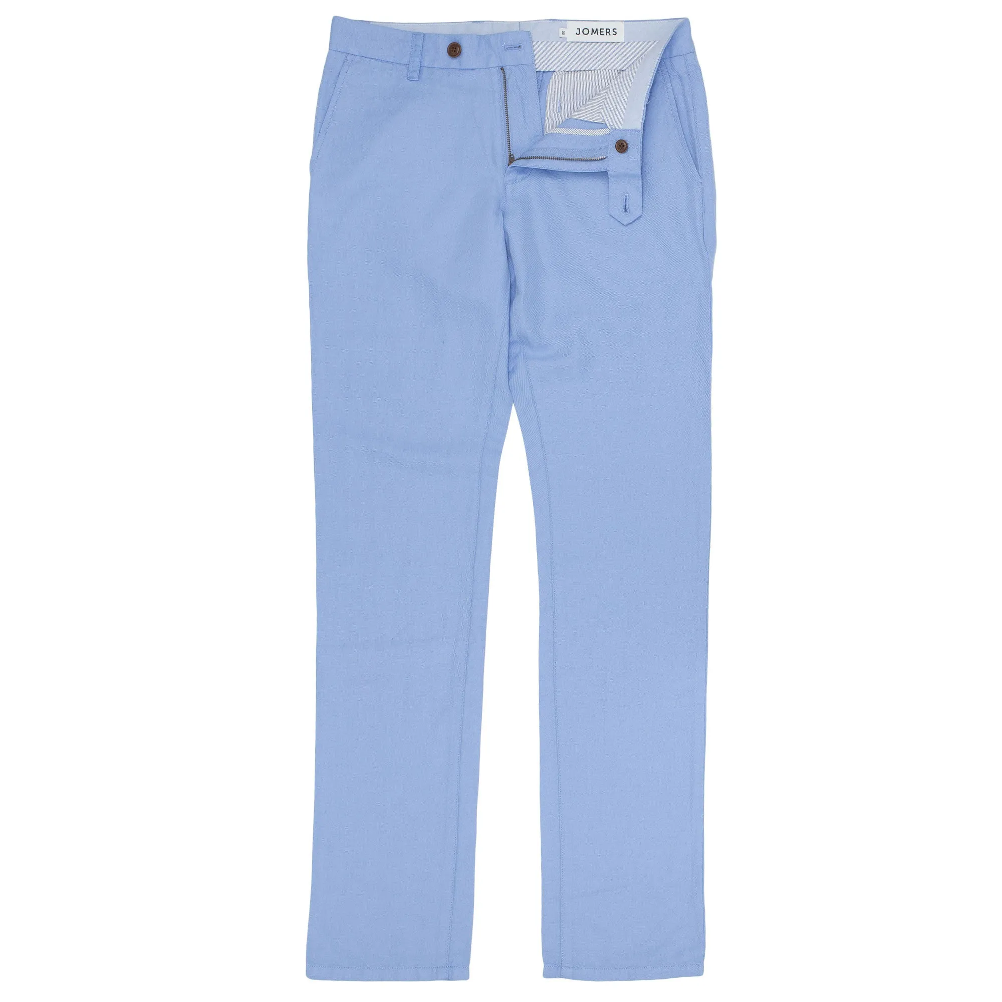 Wolcott (Slim) - Light Blue Irish Linen Cotton Chinos