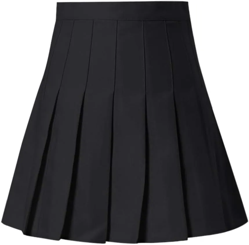 Women Cute Mini Pleated Skirt Summer Preppy Girl Y2k A-Line Skirts Casual Sexy High Waist Tennis Skater Short Skirt