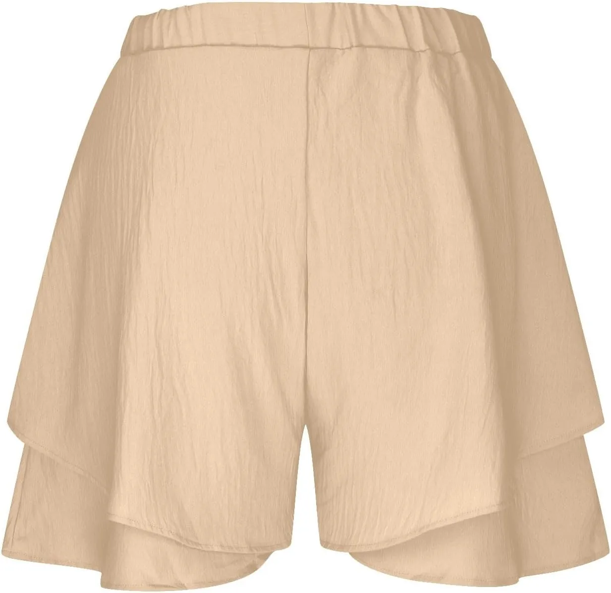 Women High Waist Ruffle Mini Shorts Skirt Layered Ruffle Hem Flared Short Flowy Casual Swing Beach Mini Short Skirt