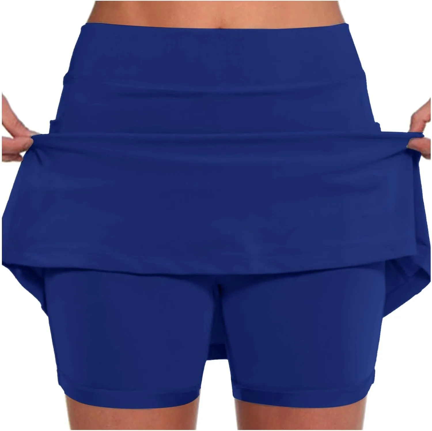 Women Tennis Skirt with Shorts High Waisted Stretchy Golf Skorts with Pockets Casual Athletic Skirts