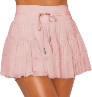 Women's Athletic Pleated Skort with Pockets - High Waisted Tennis Skirt with Built-in Shorts for Golf, Running & Casual Wear