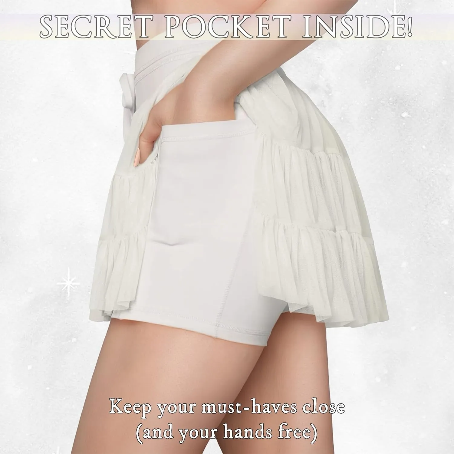 Women's Athletic Pleated Skort with Pockets - High Waisted Tennis Skirt with Built-in Shorts for Golf, Running & Casual Wear