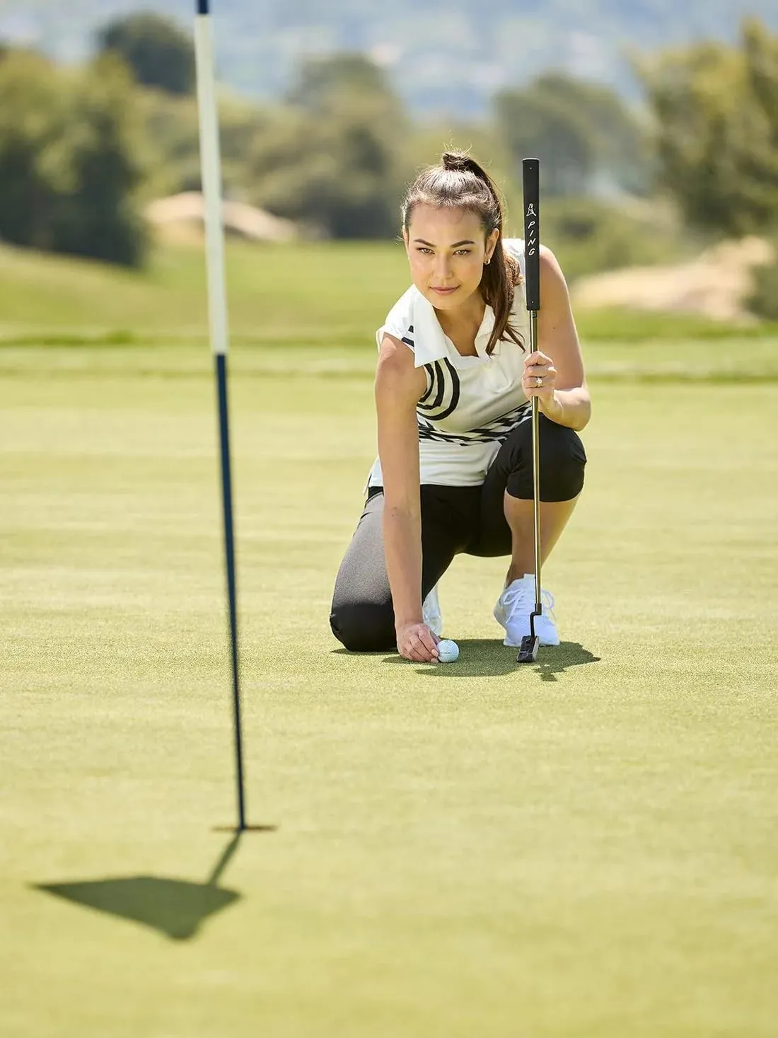 Women's Golf Shirts Sleeveless Collared Shirt for Women Quick Dry Button Up Tennis T-Shirt Printed Workout Tank Tops