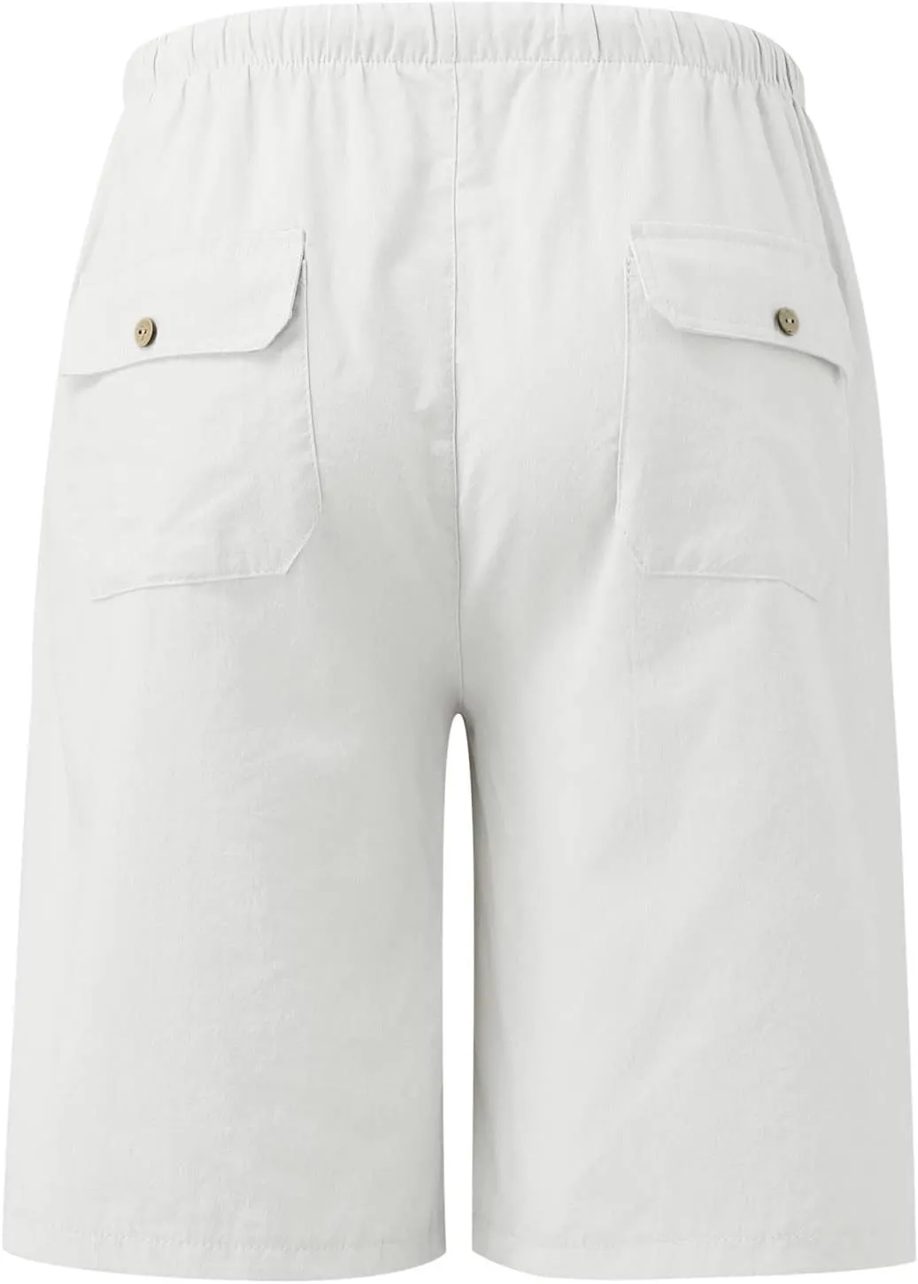 Women's Linen Capri Pants High Waisted Drawstring Pant Comfy Soft Trousers Casual Resort Wear Beach Clothes