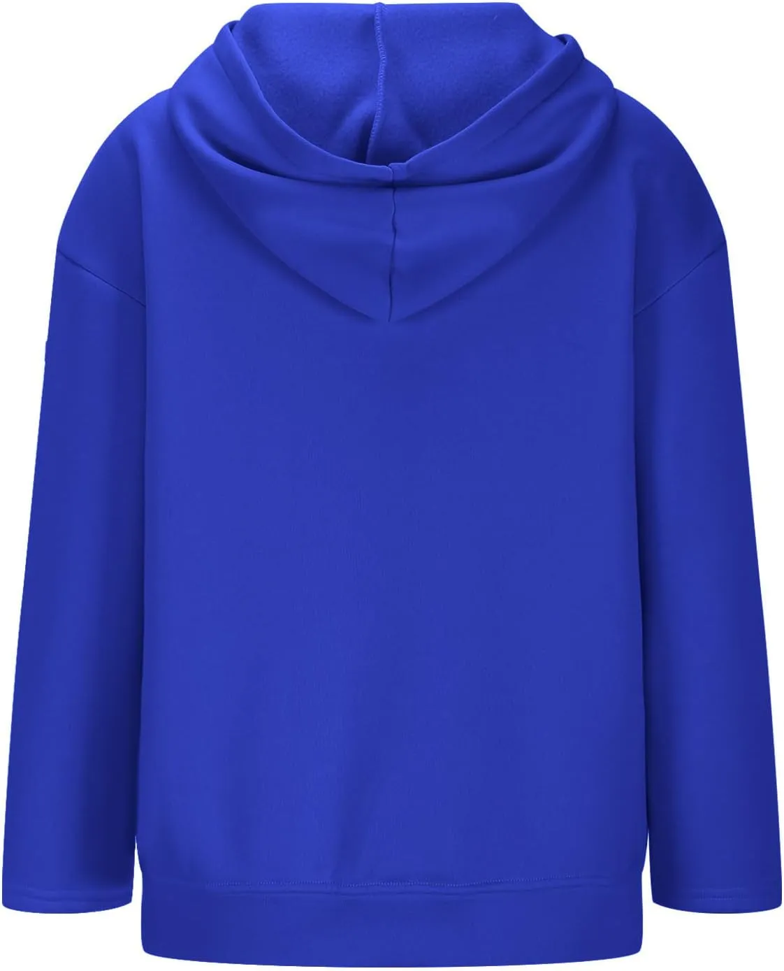 Women's Oversized Hoodies for Women Zip Up Long Sleeve Sweatshirt Casual Plain Hooded Jackets Cute Coat with Pockets