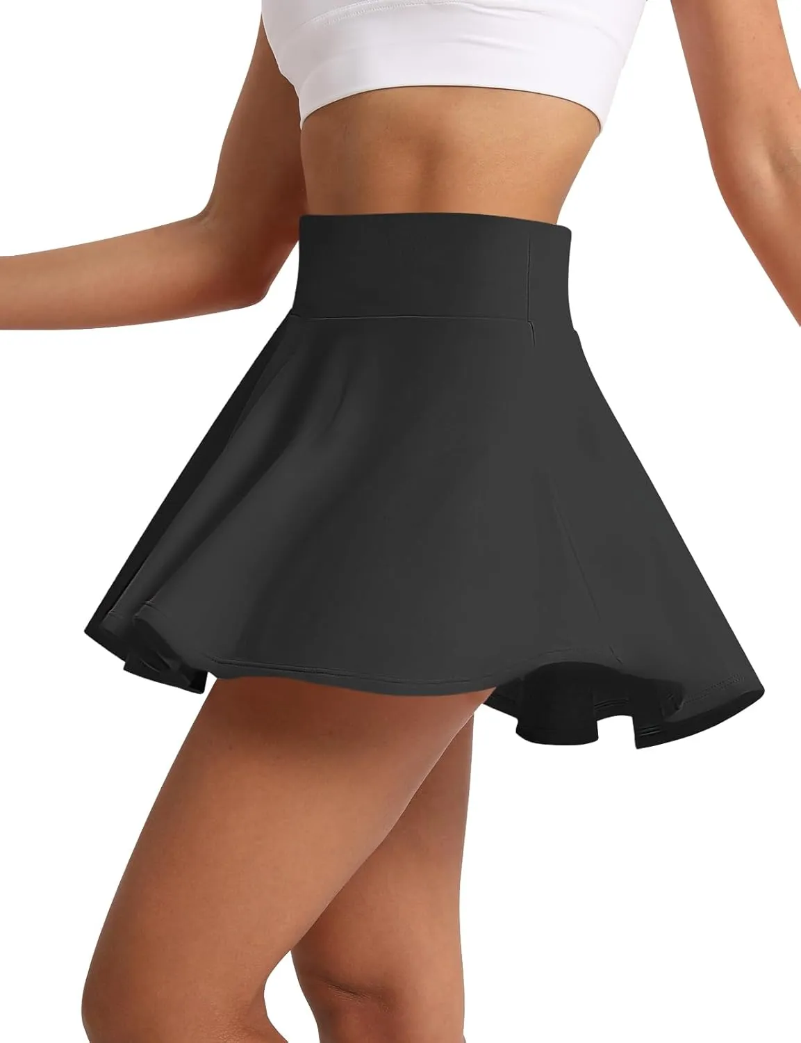 Women's Pleated Tennis Skirt Golf Skorts for Woman High Waisted Tummy Control with Shorts Pockets