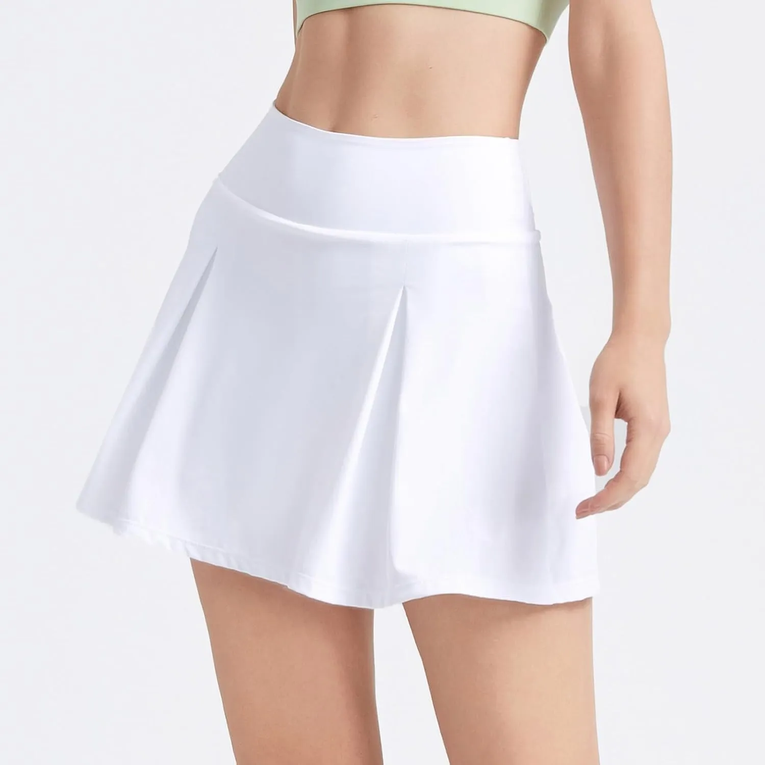 Womens Ruffle Mini Skirt Beach Vacation High Waisted 2025 Trendy Casual Summer Pocket Flowy Skirts Athletic Slim