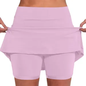 Womens Skorts with Pockets Tennis Golf Skirts Tummy Control Workout Skort High Waist Athletic Sports Pants Skirt