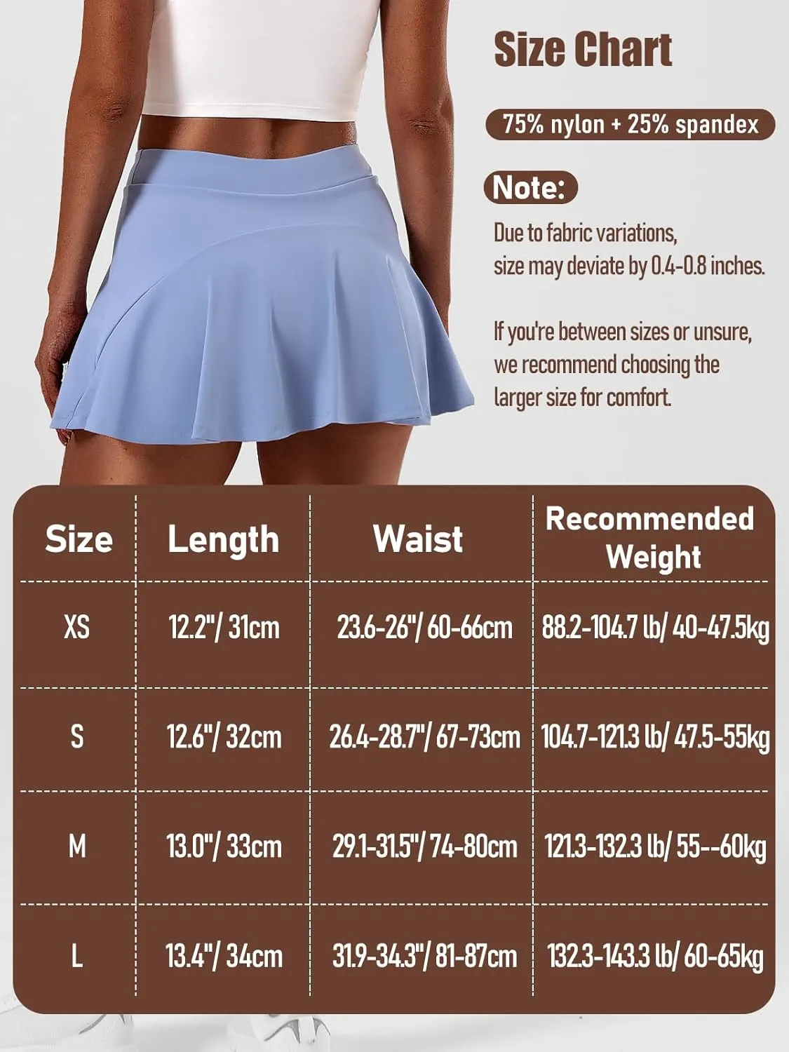 Womens Tennis Skirt High Waisted Athletic Skort Pleated Tennis Skirt with Shorts Pocket Golf Running Pickleball