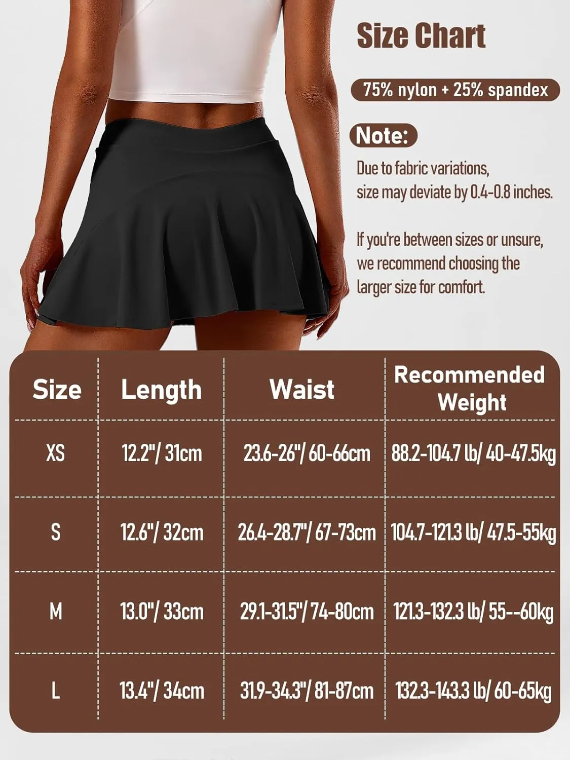 Womens Tennis Skirt High Waisted Athletic Skort Pleated Tennis Skirt with Shorts Pocket Golf Running Pickleball