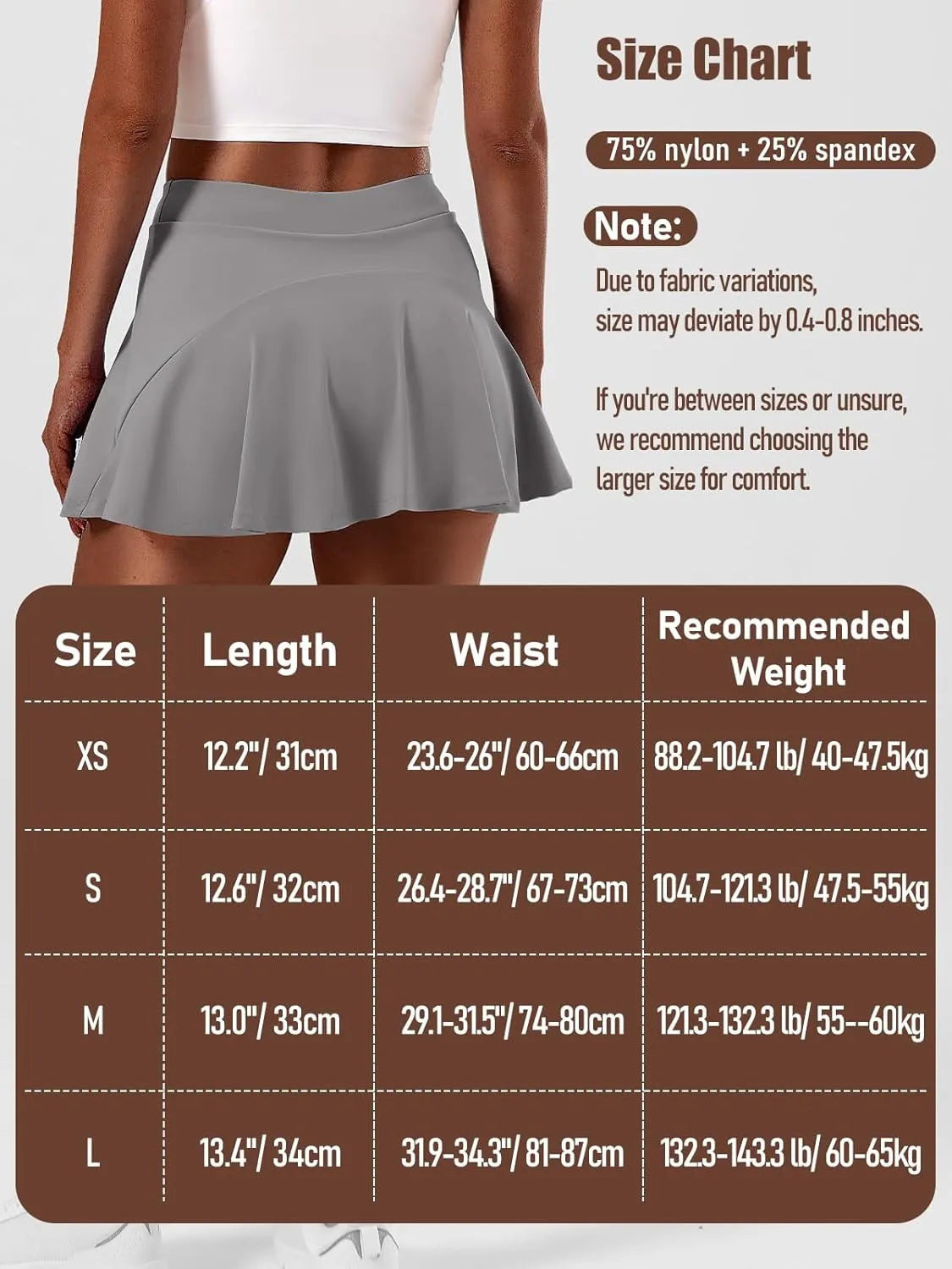 Womens Tennis Skirt High Waisted Athletic Skort Pleated Tennis Skirt with Shorts Pocket Golf Running Pickleball