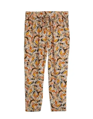 Women's Vibrant Floral Print Cropped Trousers