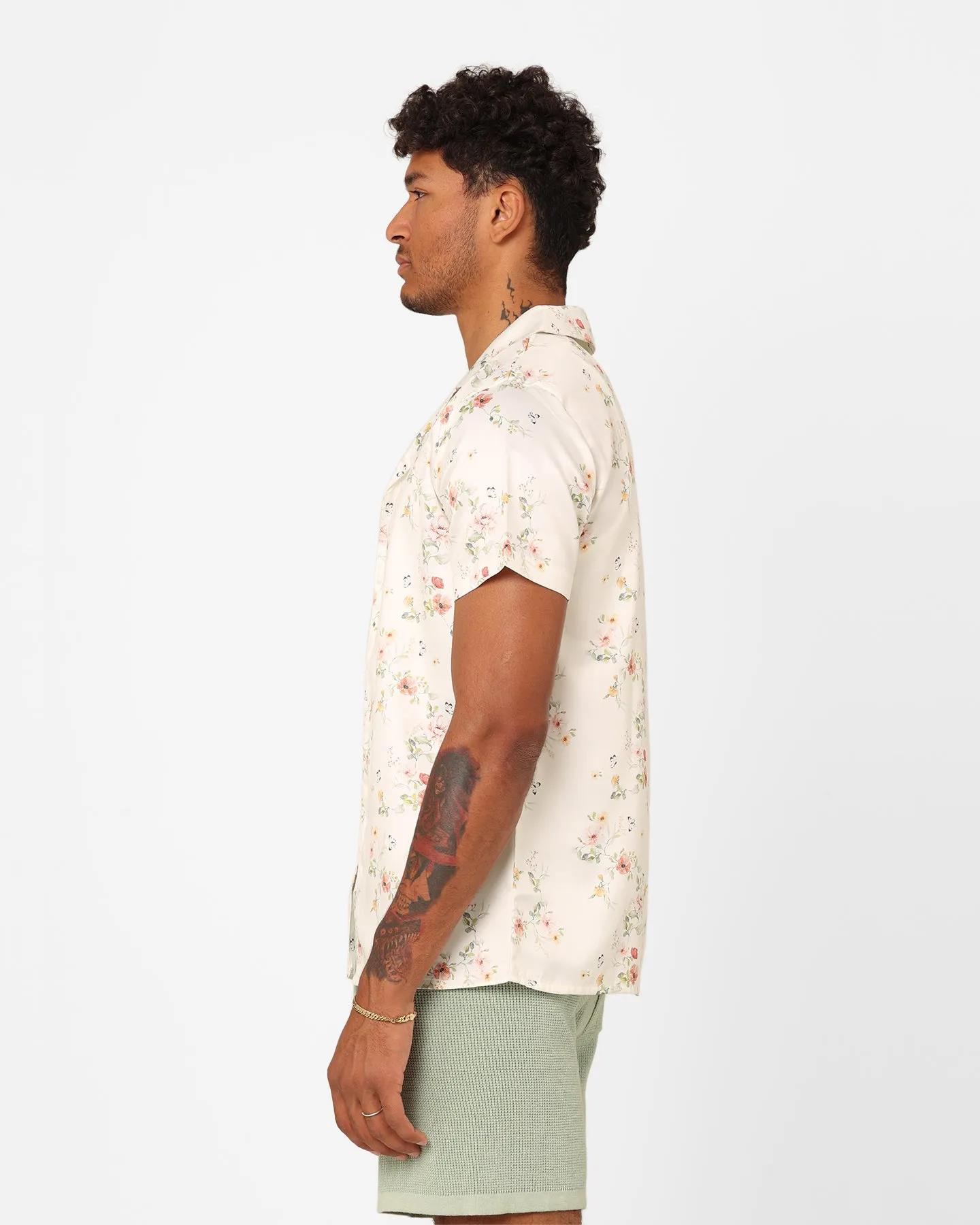 XXIII Anthony Button Up Shirt Cream/Red/White