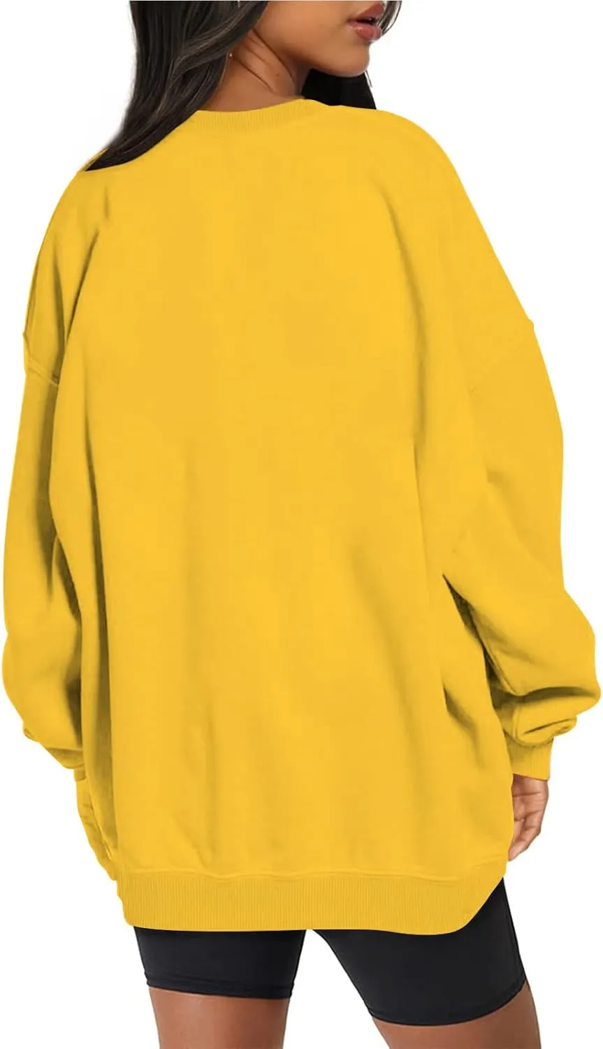 ZDRZK Oversized Sweatshirts For Women Fleece Hoodies Trendy 2023 Long Sleeve Crewneck Pullover Comfy Sweater y2k Clothes