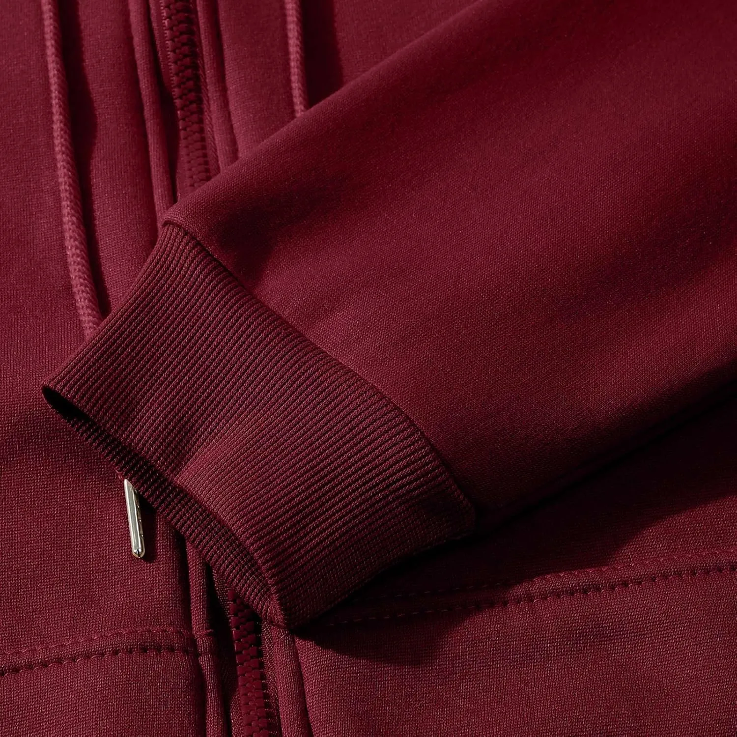 Zip Up Hoodie Women Long Sleeve Oversized Fleece Sweatshirt Comfy Fall Fashion Hooded Jackets Pullover with Pocket